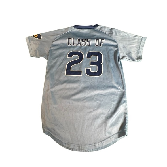 Chicago Class of 23 Jersey Shirt Adult Small Blue Baseball Style Tee Graduation - Picture 7 of 9
